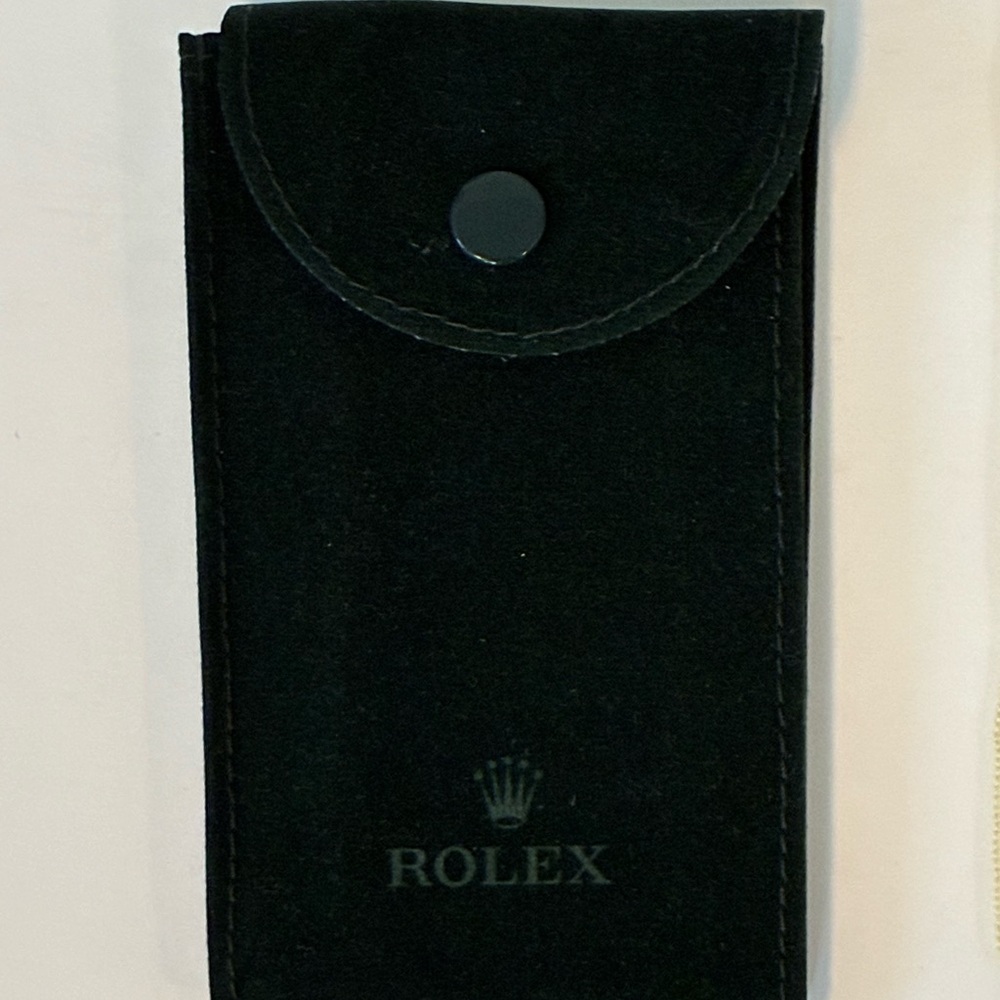 Rolex Green Watch and Jewelry Pouch